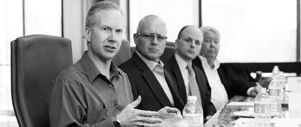 Executives representing technology and communication companies met to discuss the challenges of their industry as options and demands become more complex.