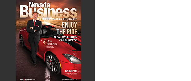 Nevada’s luxury car business dipped during the recession but rebounded fairly quickly, coming back strong.