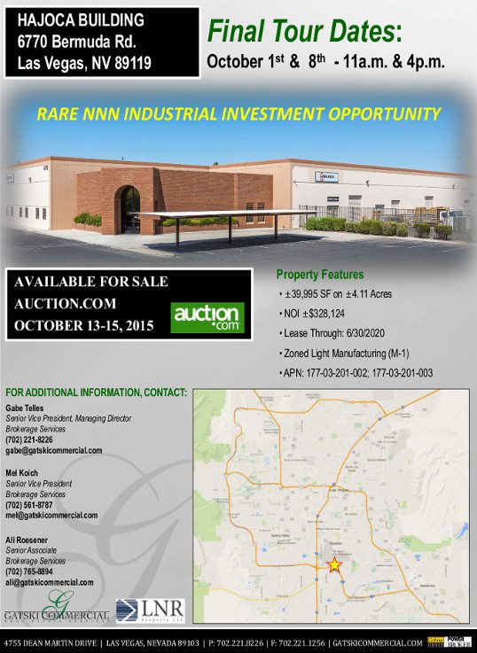 Gatski Commercial Real Estate Services is pleased to offer an exceptional opportunity to qualified principals to acquire the Hajoca Industrial Building.
