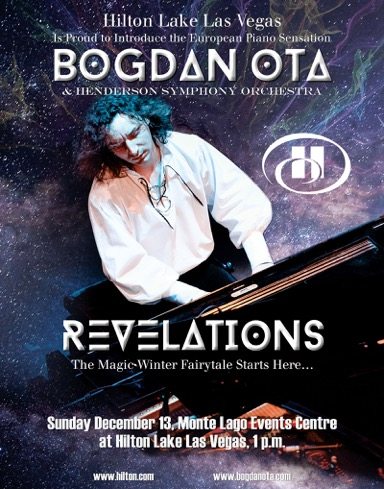 One of Europe's most talented musicians, pianists and composers will be featured during a free concert at 1 p.m., Sunday, Dec. 13 at the events center at Lake Las Vegas.