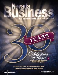 In celebration of the magazine’s 30th anniversary, the editorial staff took the opportunity to explore how Nevada has changed over the last three decades.