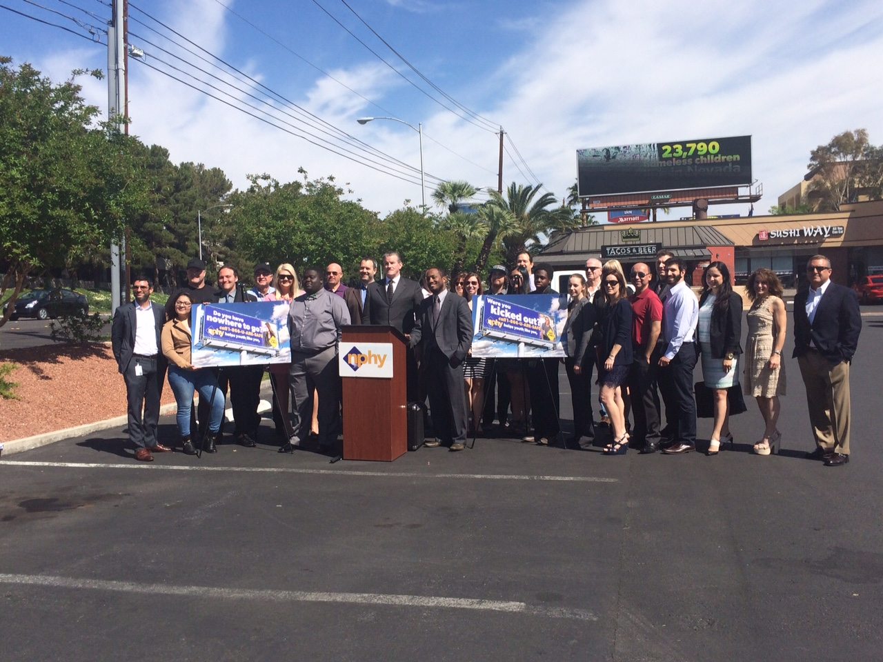Lamar Advertising Company has joined Nevada Partnership for Homeless Youth (NPHY) in combatting the community’s growing homeless youth problem.