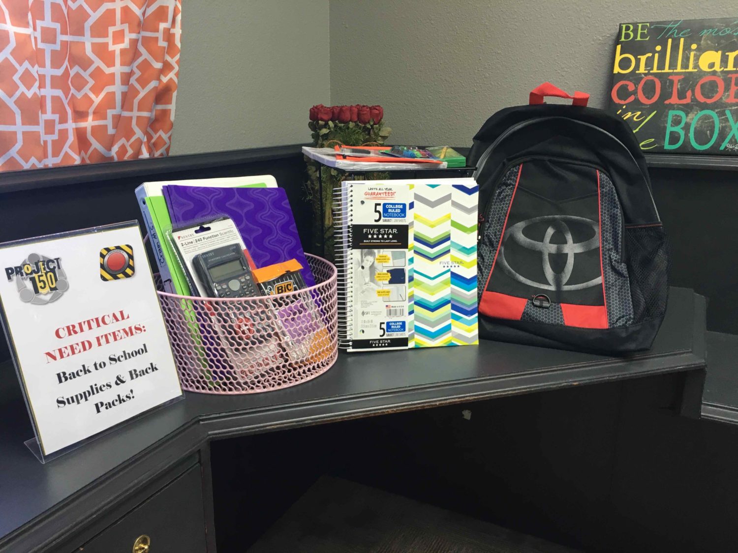 Project 150 and KLAS-TV 8 News NOW will hold a donation drive to help homeless, displaced and disadvantaged high school students.