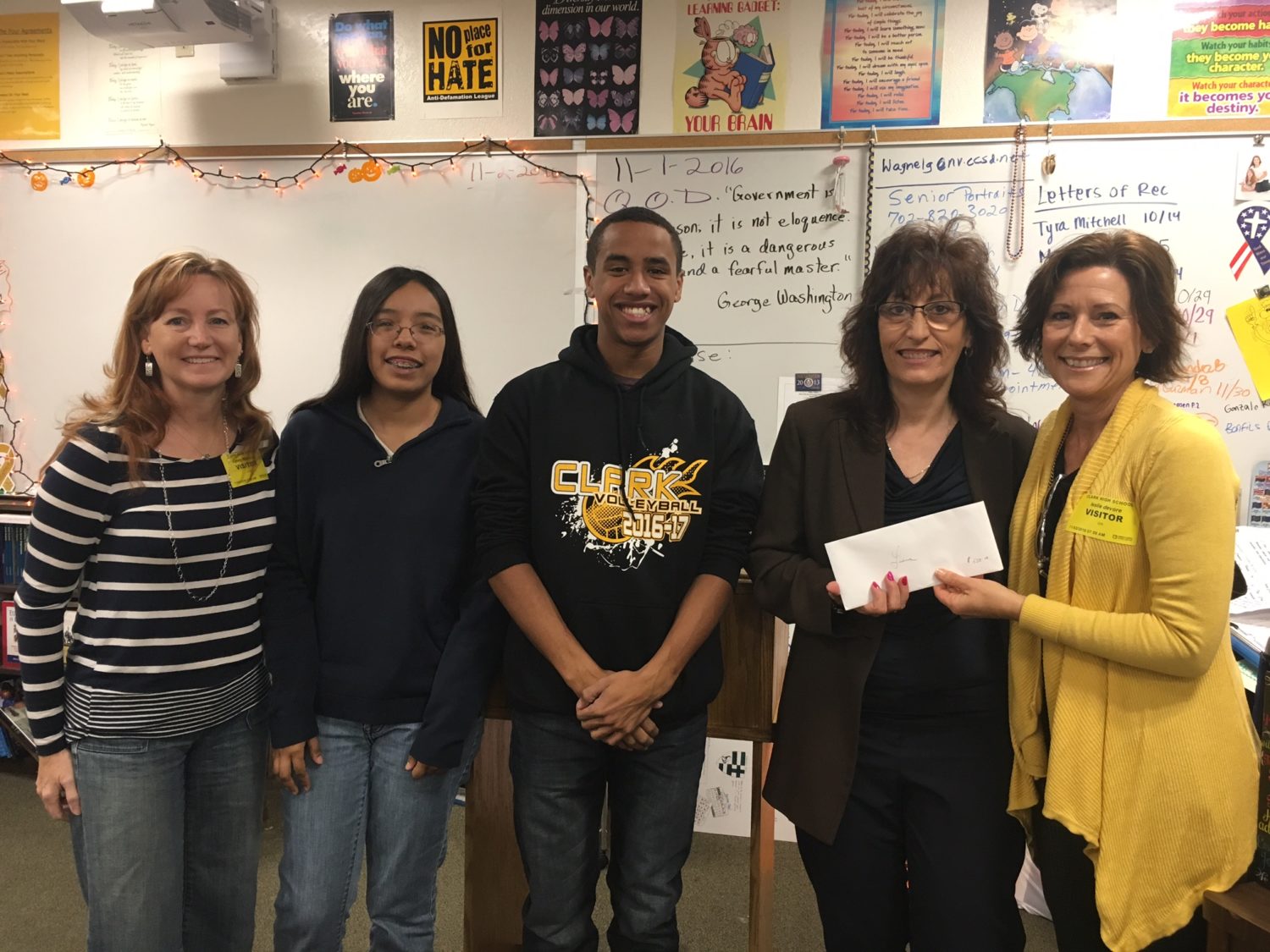 Henderson GiVe, a giving circle started by a dozen friends who wanted to give back to the community in an impactful way, recently presented Luanne Wagner.