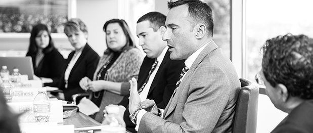 Executives in HR and staffing recently met at the offices of City National Bank to discuss the challenges and opportunities facing their industries.