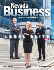 Legal Elite’s tenth year of presenting Nevada’s top attorneys. The annual list showcases attorneys whose peers have named the best of the best.