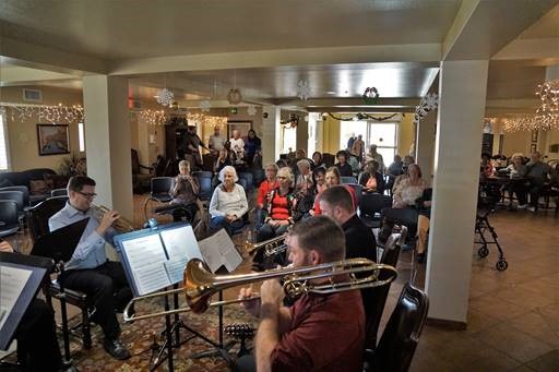 LV Philharmonic-local musicians perform at Nevada HAND's Harmon Pines Sr Apts 1