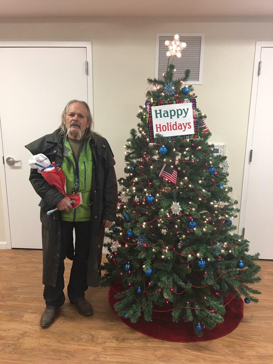 Residents of Carson City’s Richards Crossing, a housing, facility for veterans and homeless, were surprised by the generous holiday gifts given to them.