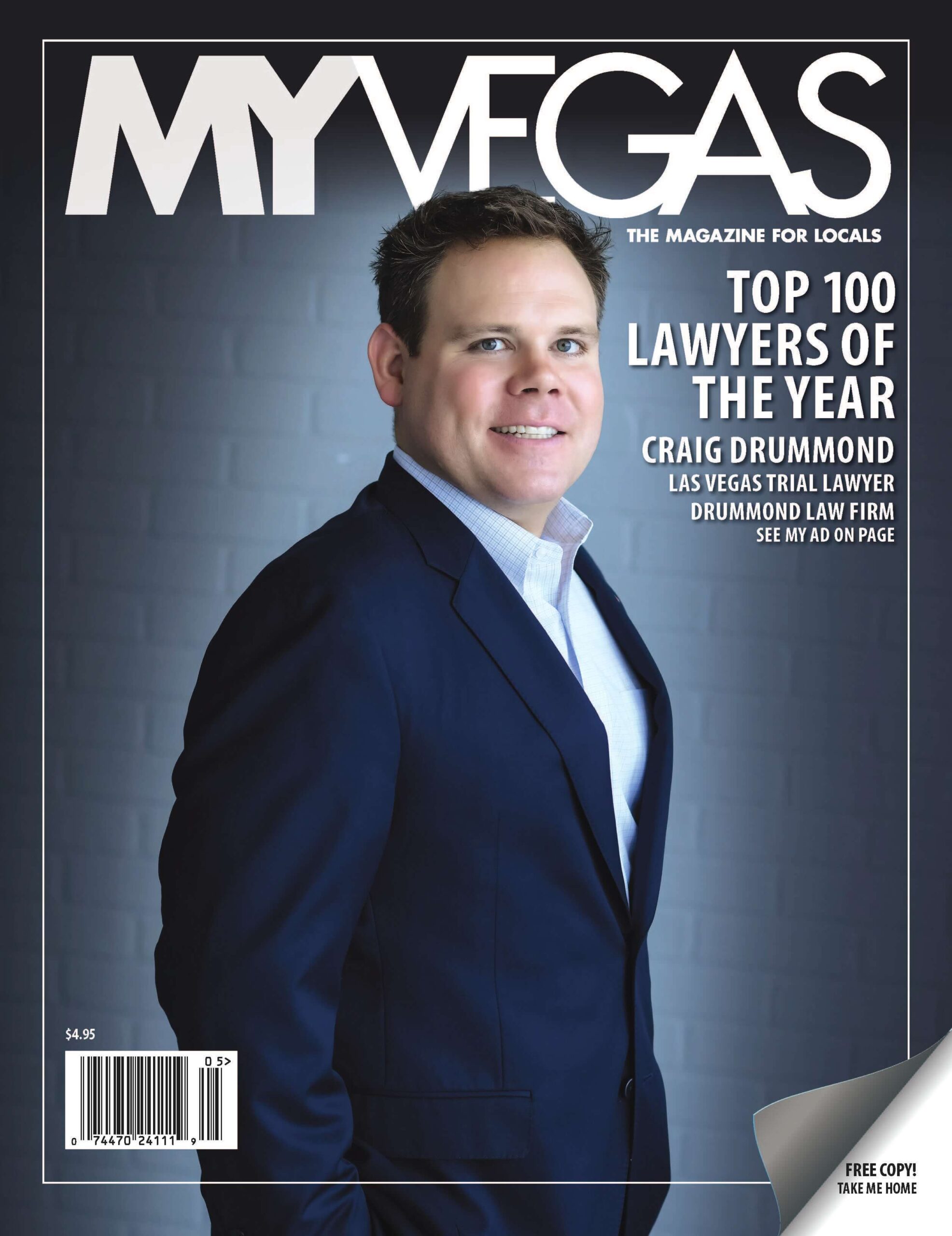 MyVegas Magazine Drummond Cover