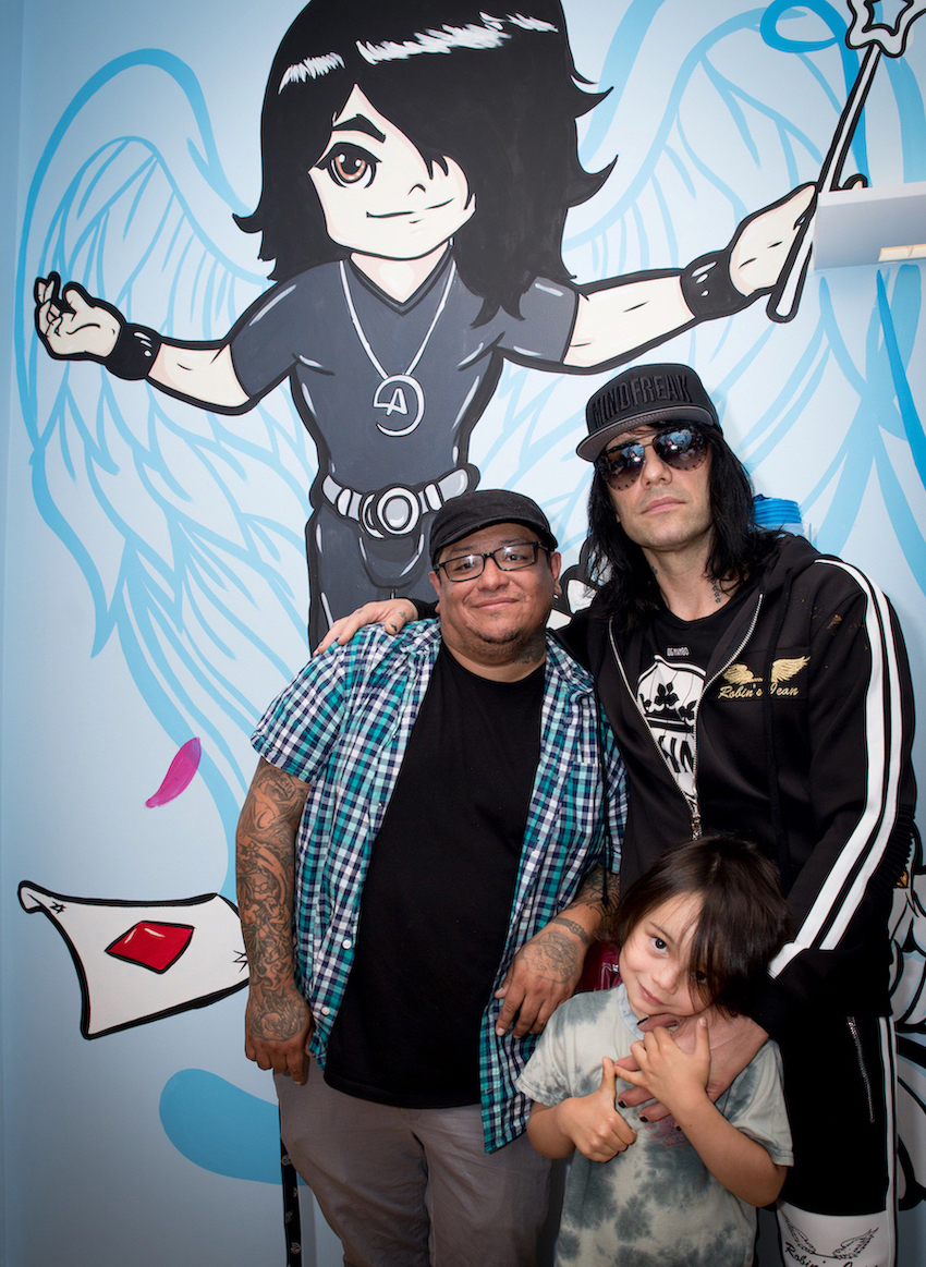 Criss Angel-inspired patient exam room at Cure 4 The Kids Foundation