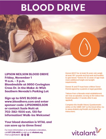 Lipson Neilson Blood Drive 2019