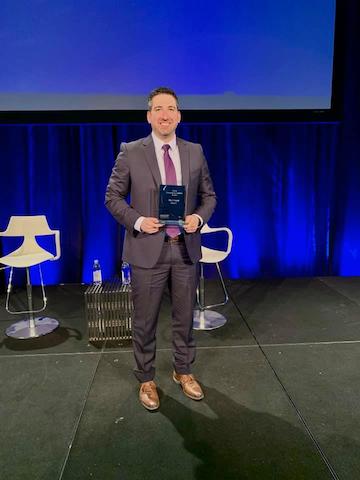 Matt Hoyt DLI Award onstage