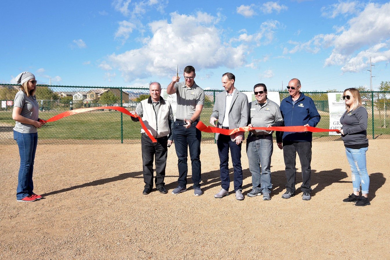 Ribbon Cutting for New Dog Park at Nathaniel Jones Park small