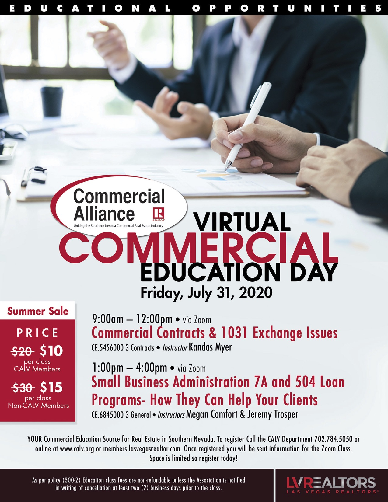 CALV hosts July 31 Commercial Education Day