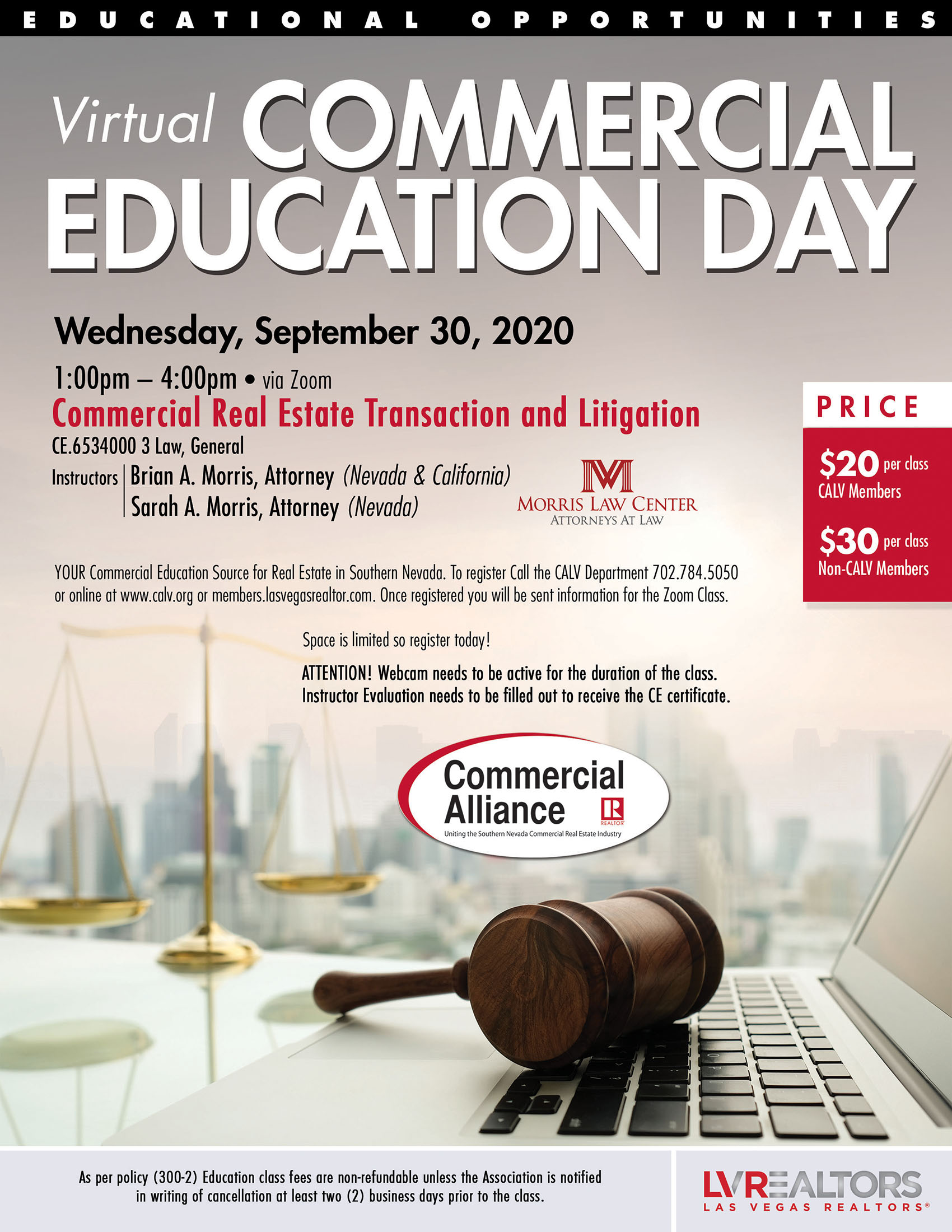 CALV hosts its next Commercial Education Day on Sept. 30.