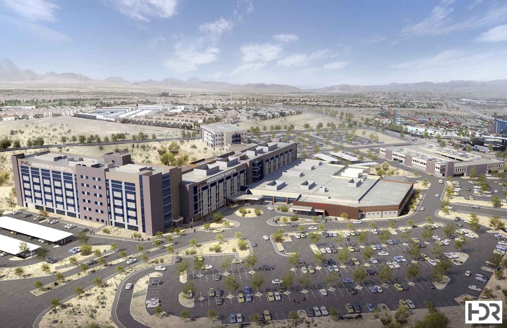 Aerial View Henderson Hospital Tower