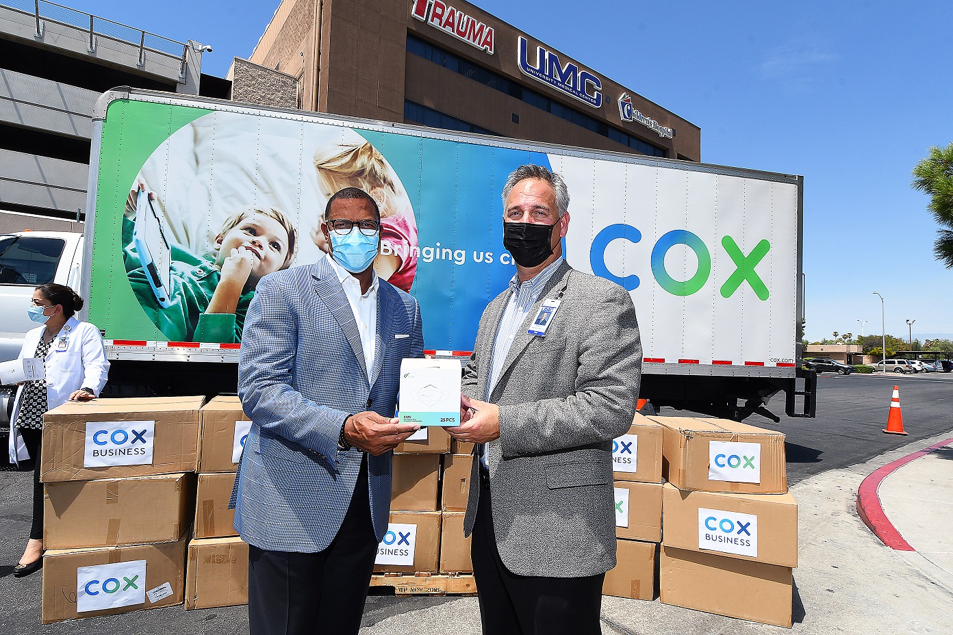Cox Business VP Derrick Hill and UMC CEO Mason VanHouweling_14august2020_NBM