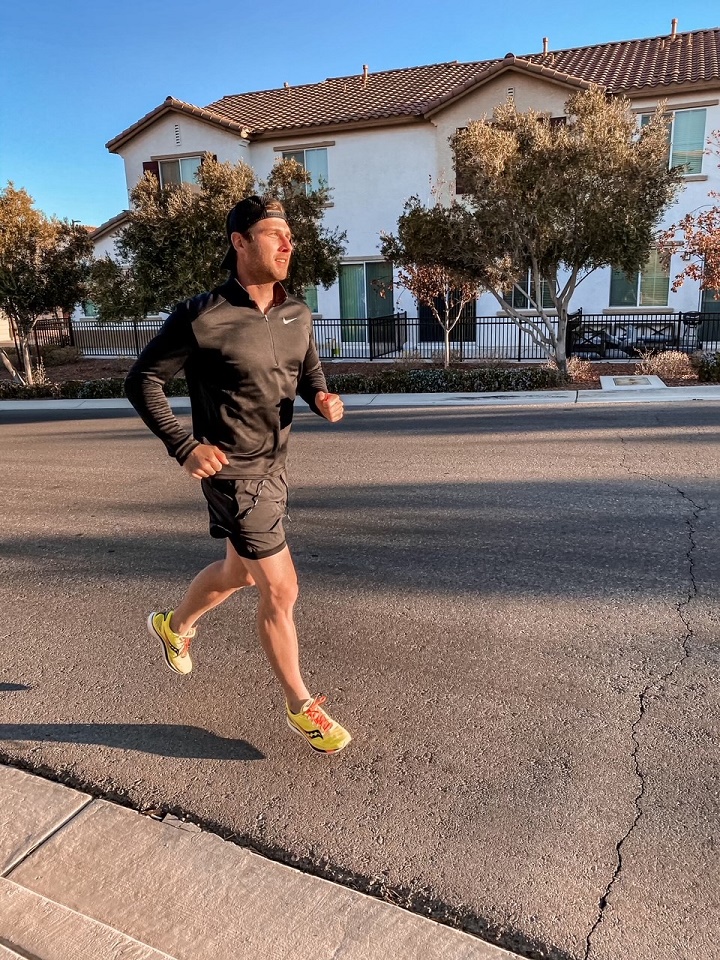 Brandon Pierce runs in the Virtual Race for Financial Freedom for JASN sm-54932c67