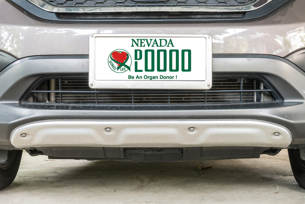 Nevada Organ Donor specialty license plates organ donor license plate-f9266182