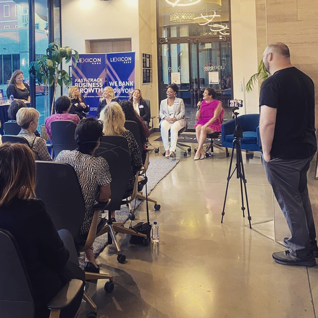 Ruth Furman (far right) as a panelist for a 2022 function at Lexicon Bank in Las Vegas