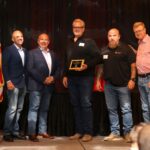 Metcalf Builders accepting ‘Safest Contractor of the Year’ award at AGC Pinnacle Awards