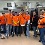 volunteers helping for Cares Campus