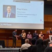 Paul Klein Earns Second Exceptional LOA Teaching Award from UNR Faculty Senate
