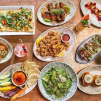 Collection of summer dishes at Flight Club Las Vegas