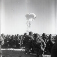 DOG cloud with troops in foreground.