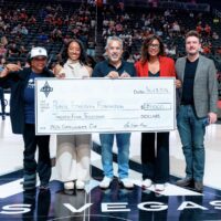 The Las Vegas Aces Present $24,000 Donation to the Public Education Foundation Following Commissioner’s Cup Championship