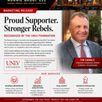 The Nonnie Group President Tim Canale Recognized by UNLV Foundation for Supporting Rebel Student-Athletes